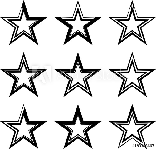 500x477 Star Shape Icon Design