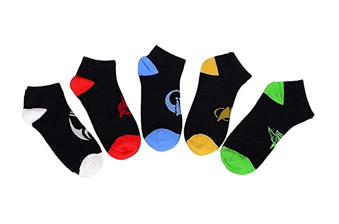 679x449 Star Trek The Next Generation Races Icon No Show Socks