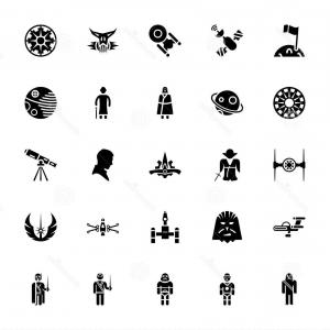 300x300 Star Wars Glyph Icon Pack Vector Hoodamathrun