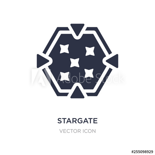 500x500 Stargate Icon On White Background Simple Element Illustration