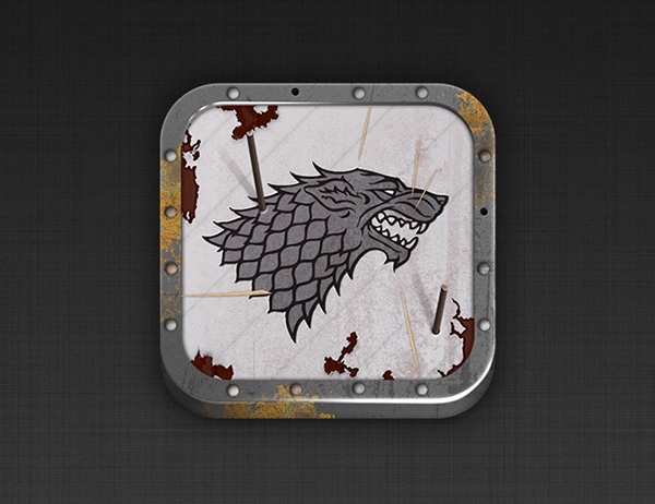 House Stark Icon On Behance 600x462 House Stark Icon On Behance