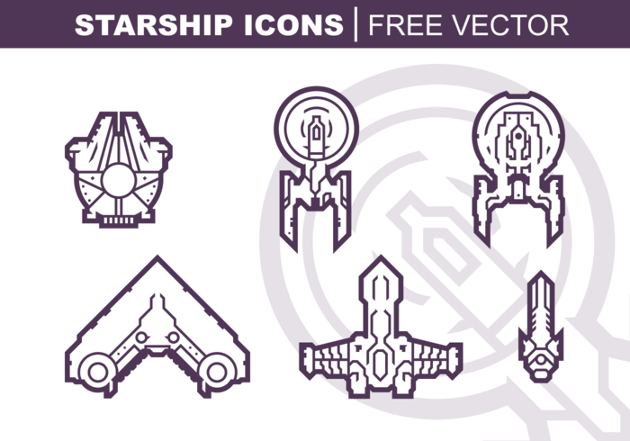 700x490 Starship Icons Free Vector Pack