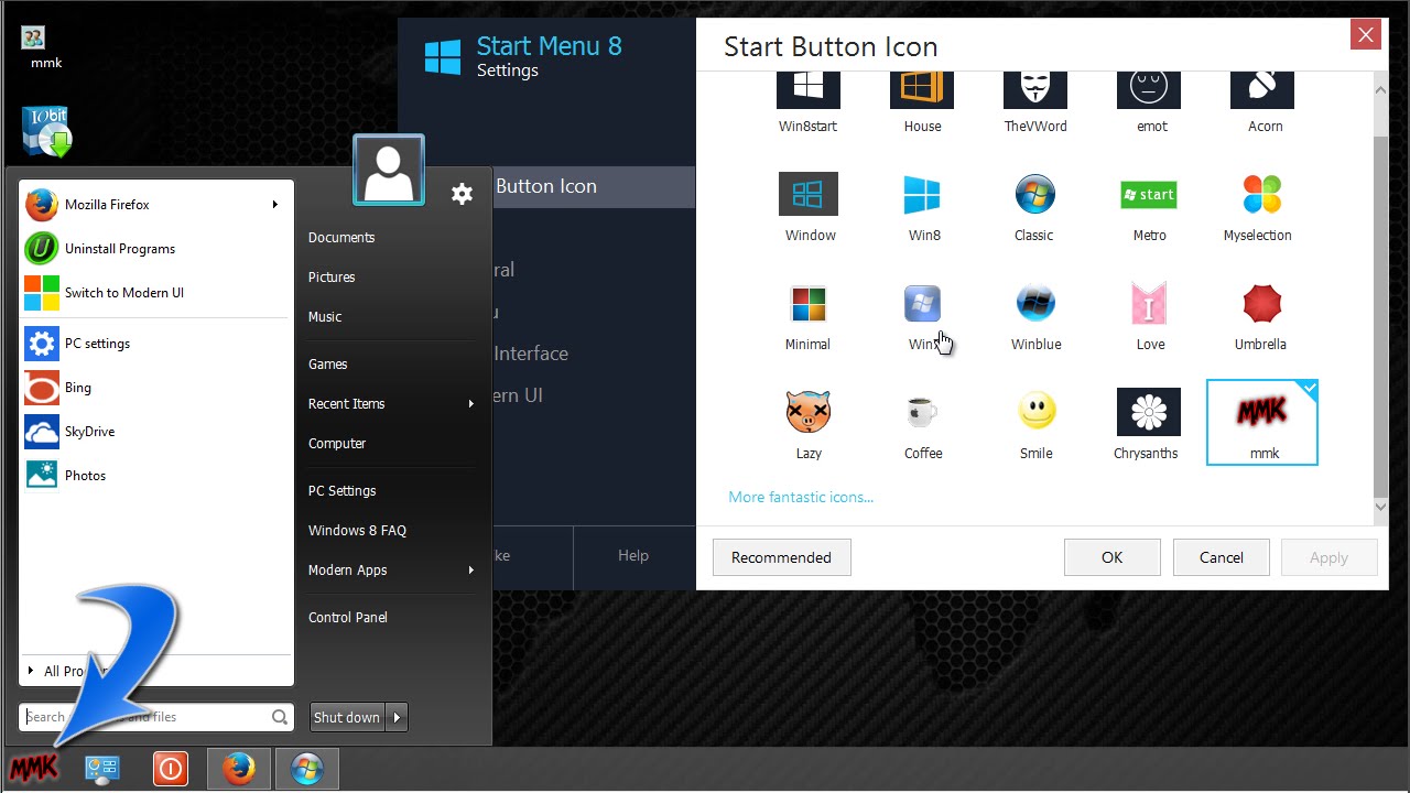 1280x720 How To Add Start Menu To Windows Change Start Button Icon