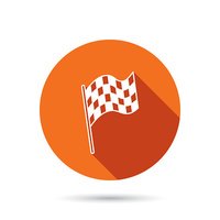 200x200 Finish Flag Start Race Stock Vectors