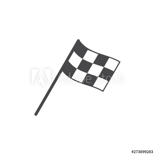 500x500 Start Icon Grey Race Flag Icon Competition Sport Flag Line