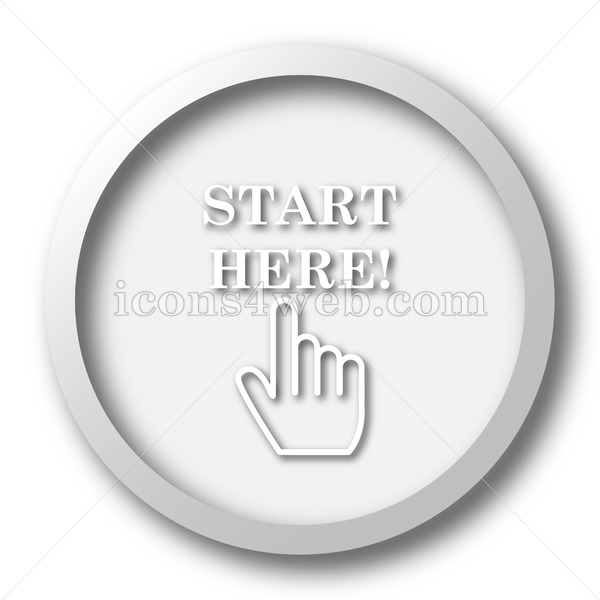 600x600 Start Here White Icon Start Here White Button