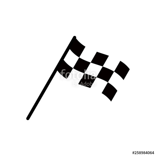 500x500 Start Icon Race Flag Icon Competition Sport Flag Line Vector