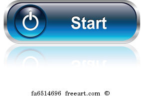 283x194 Free Art Print Of Start Button Start Button, Red Glossy