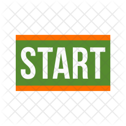 256x256 Start Icon Of Flat Style