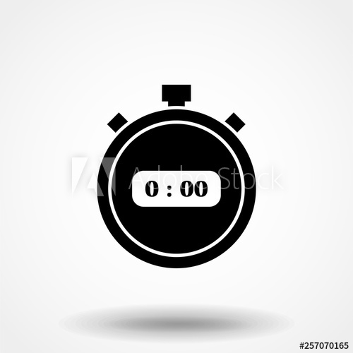 500x500 Stopwatch Timer Start Stop Icon Vector