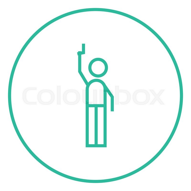 Man Giving A Signal With A Starting Stock Vector Colourbox 800x800 Man Giving A Signal With A Starting Stock Vector Colourbox