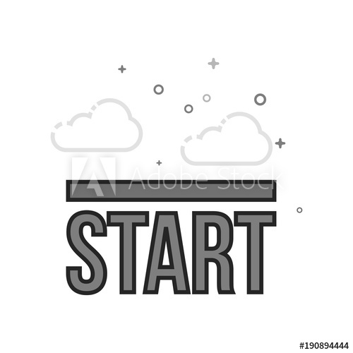 Starting Line Icon In Flat Outlined Grayscale Style Vector 500x500 Starting Line Icon In Flat Outlined Grayscale Style Vector