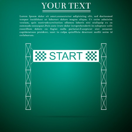 Starting Line Icon Isolated On Green Background Start Symbol 450x450 Starting Line Icon Isolated On Green Background Start Symbol