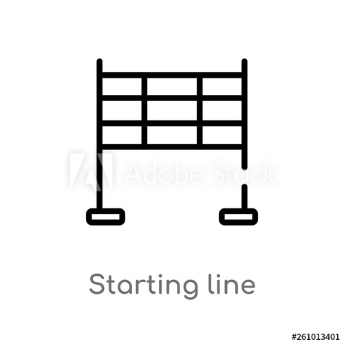 Outline Starting Line Vector Icon Isolated Black Simple Line 500x500 Outline Starting Line Vector Icon Isolated Black Simple Line