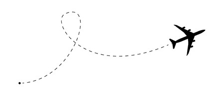 Airplane Line Path Vector Icon Air Plane Flight Route With Start 450x204 Airplane Line Path Vector Icon Air Plane Flight Route With Start