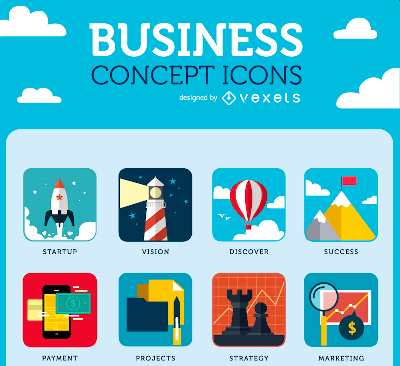 800x732 Free Business Icons For The Startup World