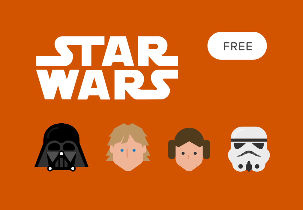 1000x695 Top Free Star Wars Vector Icon Sets