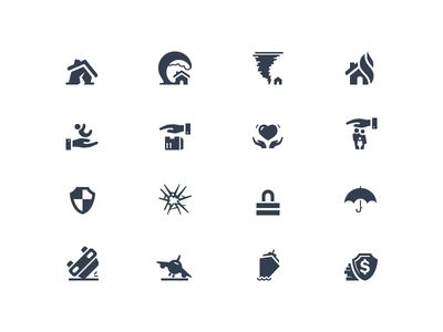 400x300 Insurance Icons Pictograms Farm Insurance, Icon Design, Icon Set