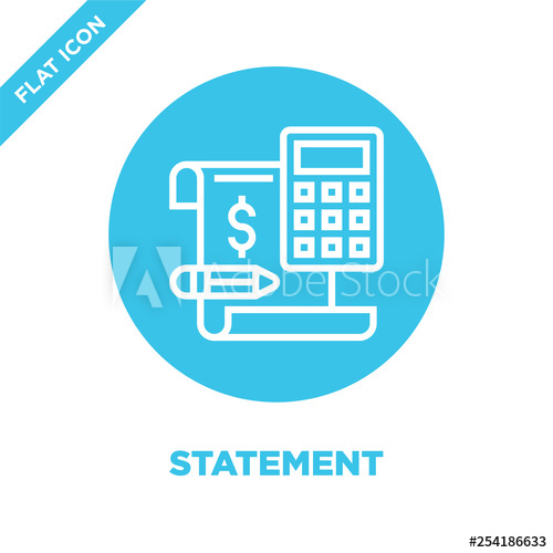 Statement Icon Vector Thin Line Statement Outline Icon Vector 500x500 Statement Icon Vector Thin Line Statement Outline Icon Vector