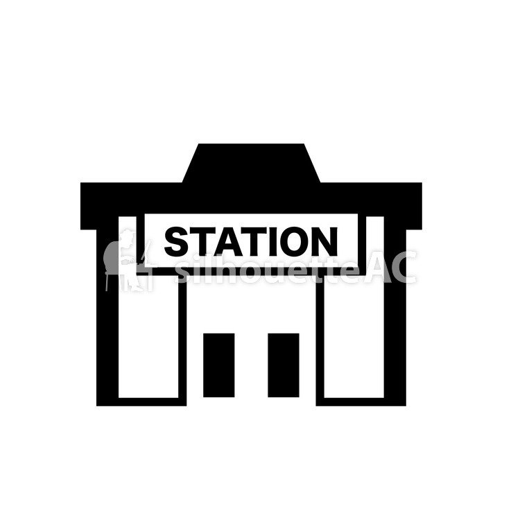 750x750 Free Silhouette Vector Station Icon Item