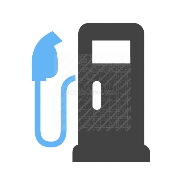 600x600 Gas Stationpetrol Station Blue Black Icon