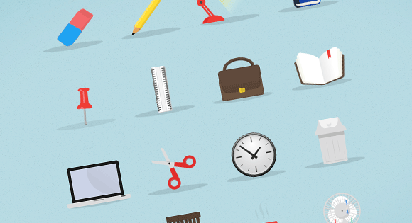 580x315 Freebie Stationery Icon Set