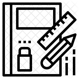 256x256 Stationery Tools Icon Of Line Style