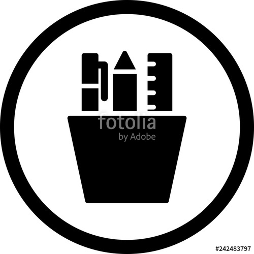 500x500 Vector Stationery Icon Stock Image And Royalty Free Vector