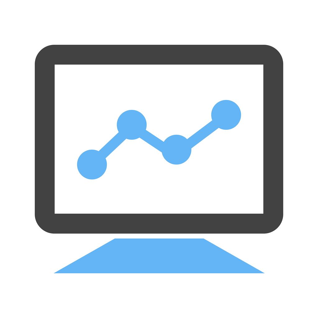 1024x1024 Statistics Blue Black Icon