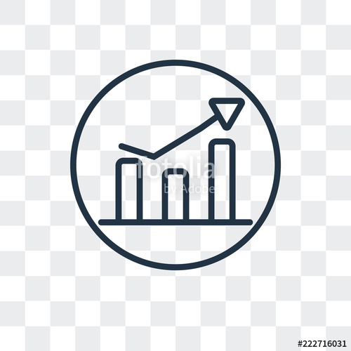 500x500 Stats Icon Isolated On Transparent Background Modern And Editable