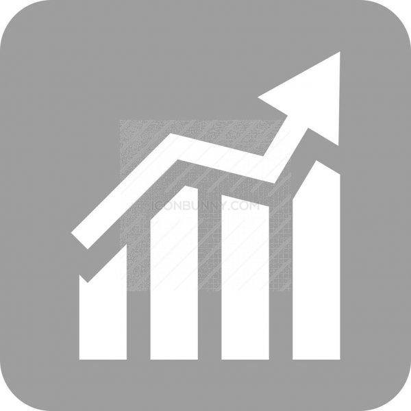 600x600 Stats Flat Round Corner Icon