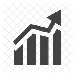 256x256 Stats Icon Of Glyph Style