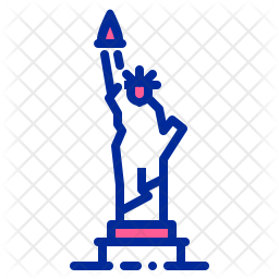 256x256 Statue Icon Of Colored Outline Style