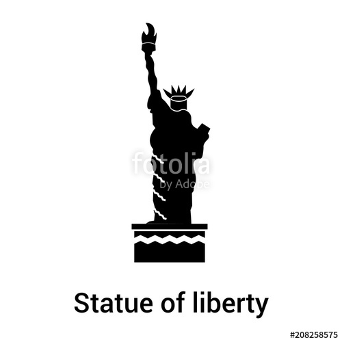 500x500 Statue Of Liberty Icon Vector Sign And Symbol Isolated On White