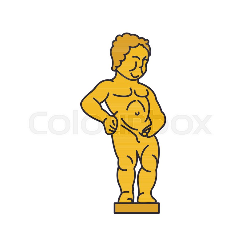 800x800 Baby Boy Statue Icon Cartoon Baby Boy Stock Vector Colourbox