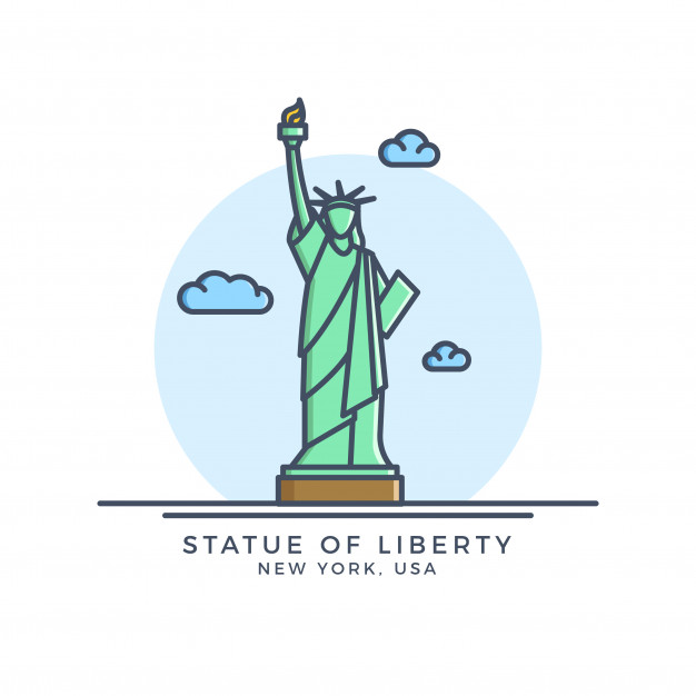 626x626 Statue Of Liberty Icon Vector Premium Download