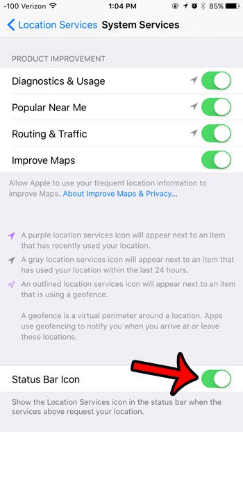 350x707 How To Show The Gps Icon When Iphone System Services Request Your