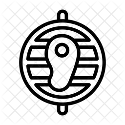 256x256 Steak Icon Of Line Style