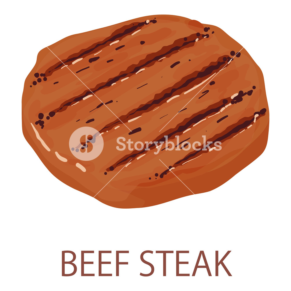 1000x1000 Beef Steak Icon Isometric Illustration Of Beef Steak Vector Icon