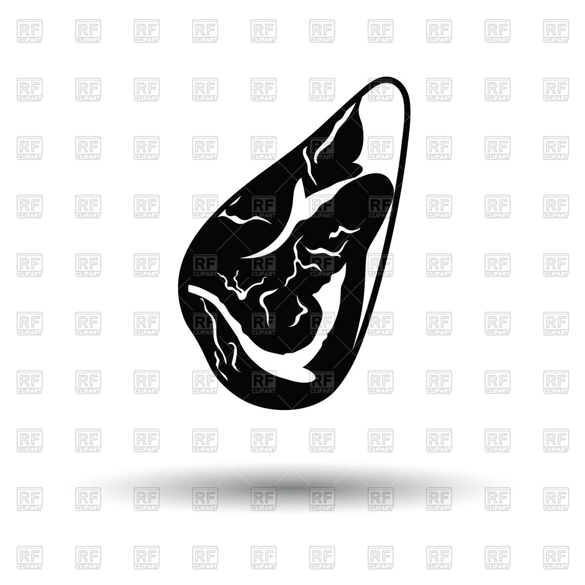 1200x1200 Meat Steak Icon On White Background Vector Image Of Food