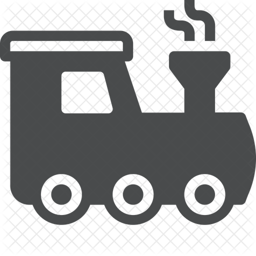 512x512 Steam Locomotive Icon Of Glyph Style