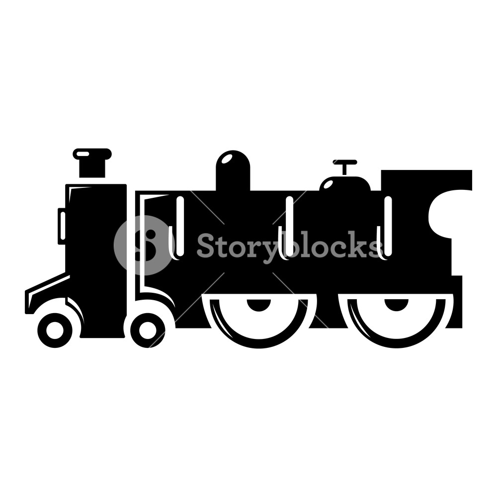 1000x1000 Old Steam Locomotive Icon Simple Illustration Of Old Steam