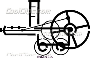 300x195 Steam Engine Vector Clip Art