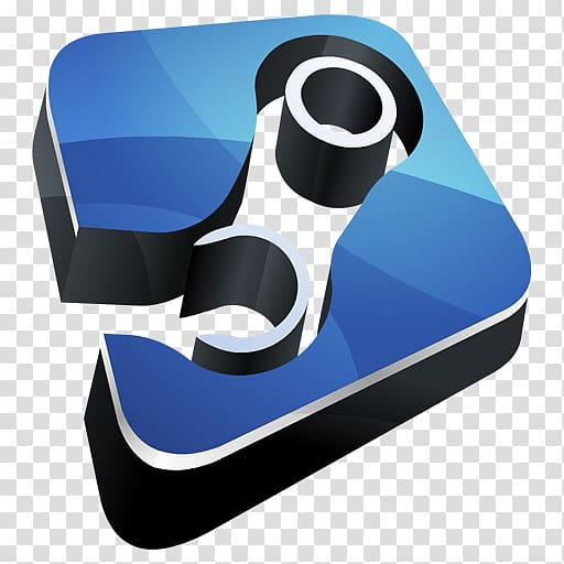 512x512 Blue, Black, And Teal Logo, Brand Font, Hp Steam Transparent