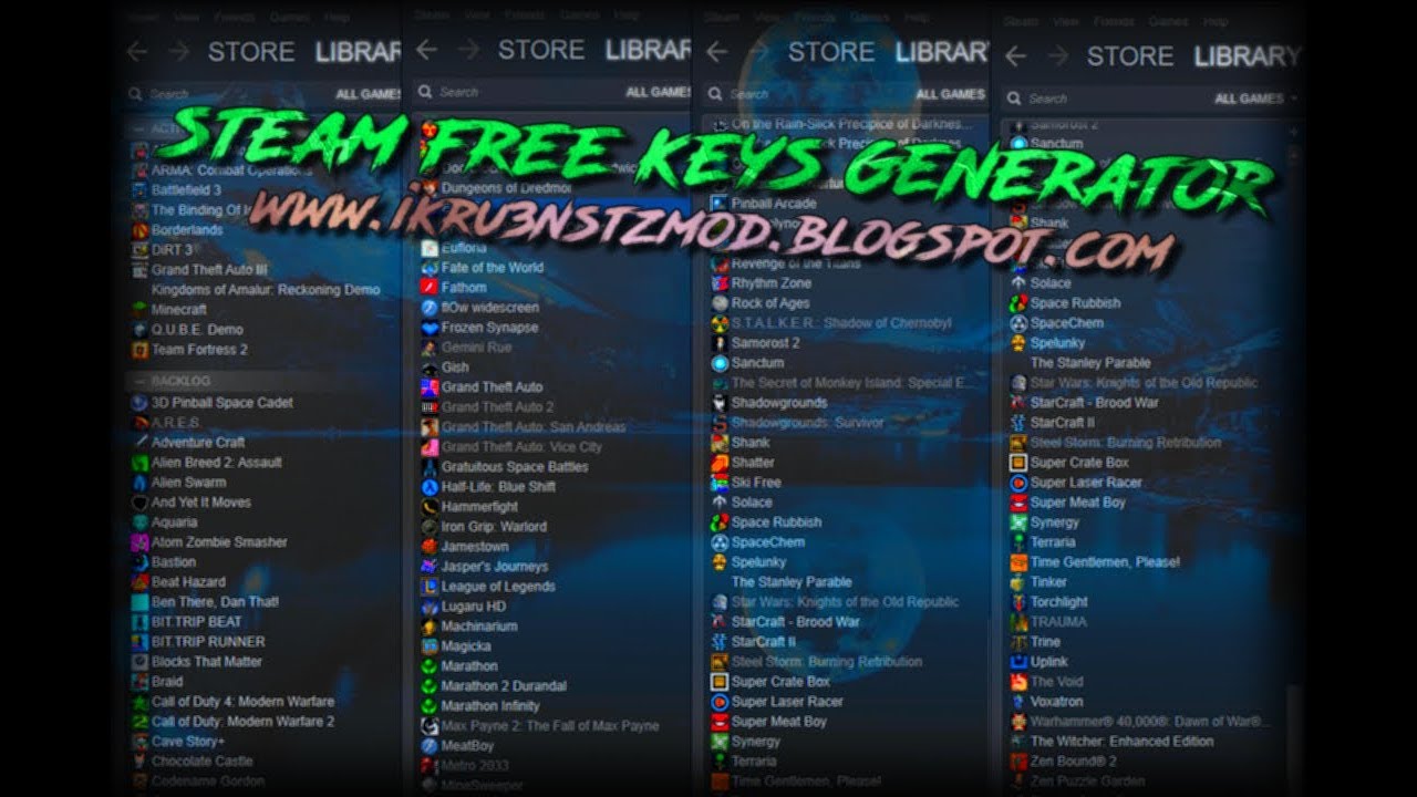 1280x720 Steam Free Keys Generator