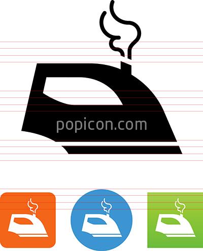 400x495 Vector Iron With Steam Icon
