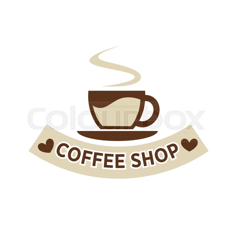 800x800 Coffeehouse Coffee Cup And Steam Logo Stock Vector Colourbox