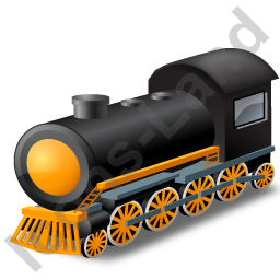256x256 Steam Locomotive Yellow Icon, Pngico Icons