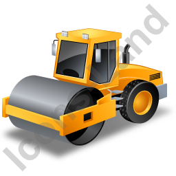 256x256 Steam Roller Yellow Icon, Pngico Icons