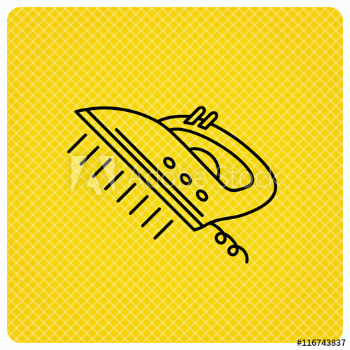 500x500 Steam Ironing Icon Iron Housework Tool Sign